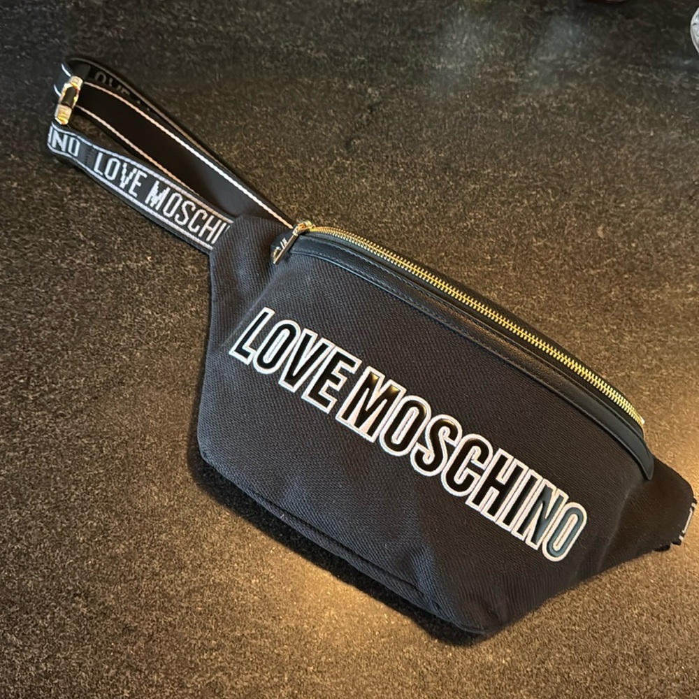 Love Moschino canvas belt bag/fanny pack